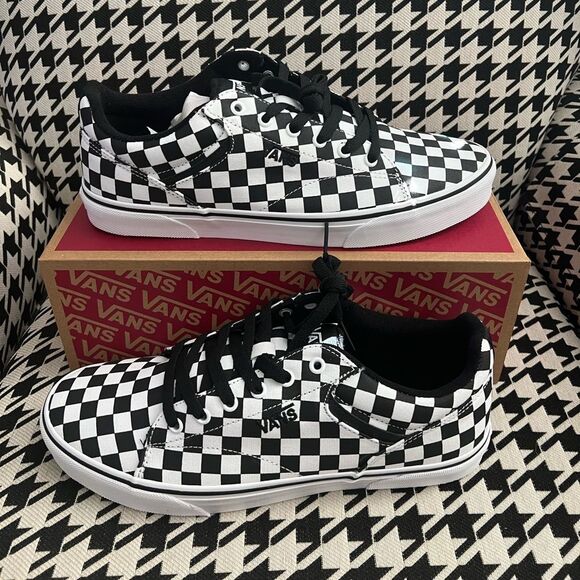 Vans Seldan Sneakers Checkerboard Black/White- Size 11.5 - Picture 1 of 7